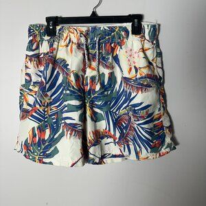 EUC Mens Swim Trunks Shorts Islandhaze 2X XXl Palm Trees Lined
